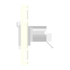 CANARE KP-NE8Y6S-W 壁用AVコンセント CPシリーズ RJ45 カテゴリ6A （メス） 金属枠/ホワイト