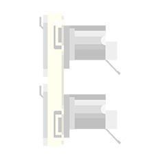 CANARE KP-NE8Y6W-I 壁用AVコンセント CPシリーズ RJ45 カテゴリ6A （メス）× 2 金属枠/アイボリー