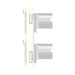 CANARE KP-NE8P6W-I 壁用AVコンセント CPシリーズ RJ45 カテゴリ6A （メス-メス）× 2 金属枠/アイボリー