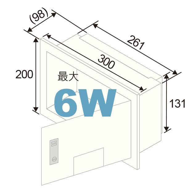 CANARE CSW-KBFSD2-3020-W 定型扉付壁用端子盤フレーム（横開き） TP2（D）-W用