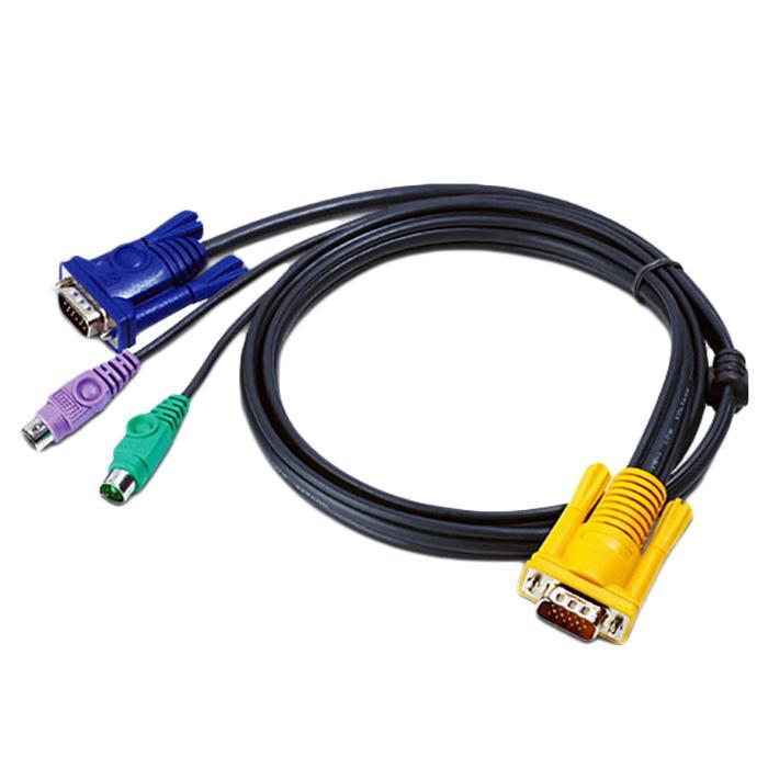 ＡＴＥＮ ＵＳＢ・ＰＳ／２コンボＫＶＭケーブル ＳＰＨＤタイプ ３ｍ