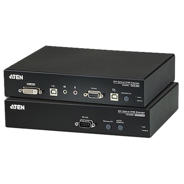 ATEN CE680 USB DVI 光ファイバーKVMエクステンダー(1,920×1,200@600m