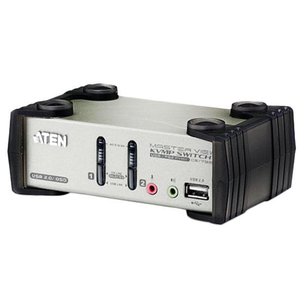 ATEN CS1732B 2ポート PS/2-USB VGA/オーディオ KVMPスイッチ(OSD搭載) 業務用撮影・映像・音響・ドローン専門店  システムファイブ