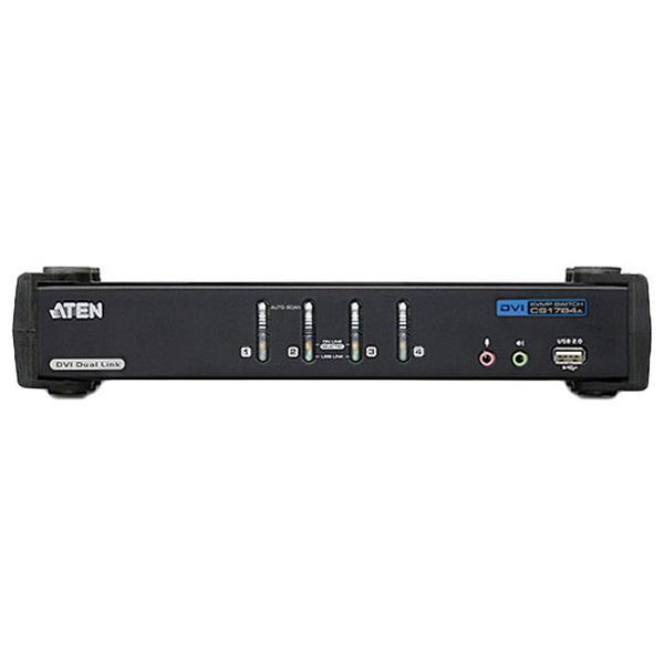 ATEN CS1784A 4ポート USB DVIデュアルリンク/オーディオ KVMPスイッチ 業務用撮影・映像・音響・ドローン専門店  システムファイブ