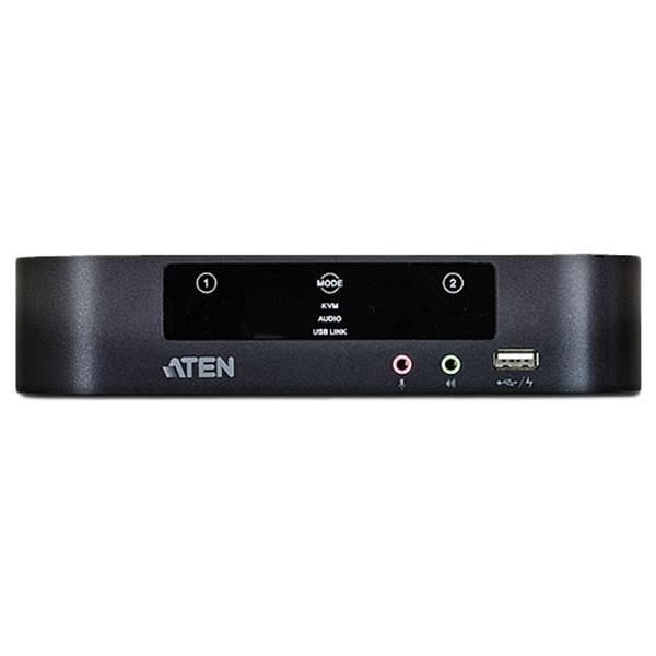 【生産完了】ATEN CS1942 USB2.0ハブ搭載 2ポート USB Mini DisplayPort/オーディオ デュアルディスプレイ KVMPスイッチ