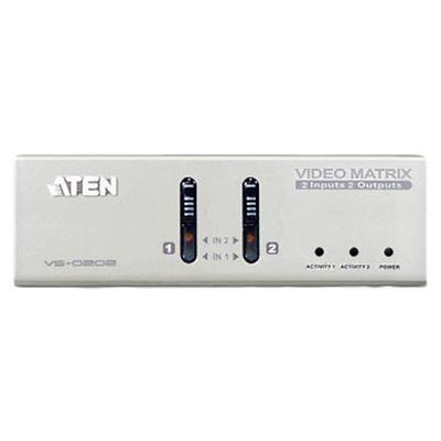 ATEN VS0202 2入力2出力オーディオ・ビデオマトリックススイッチャー