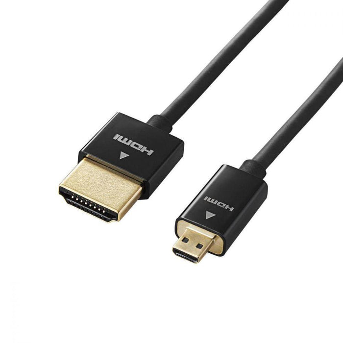 ELECOM DGW-HD14SSU15BK カメラ接続用HDMIケーブル(HDMI microタイプ/1.5m)