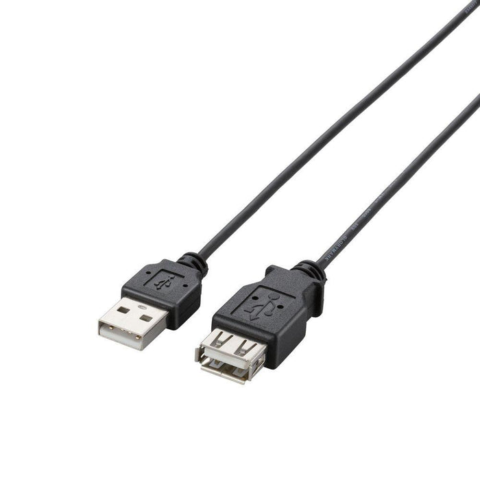 エレコム USBケーブル ビデオケーブル USB2.0 A to B フェライトコア付 ノイズ低減 2m DH-AB2F20BK AVｹｰﾌﾞﾙ  TV-HDD用 A-Bｹ