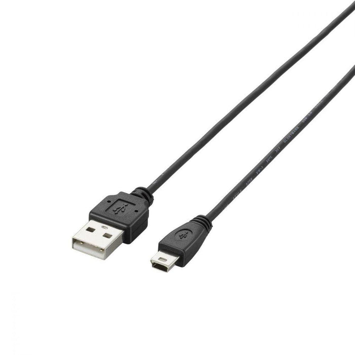 ELECOM U2C-MXN25BK 極細USB2.0ケーブル(mini-Bタイプ/2.5m)