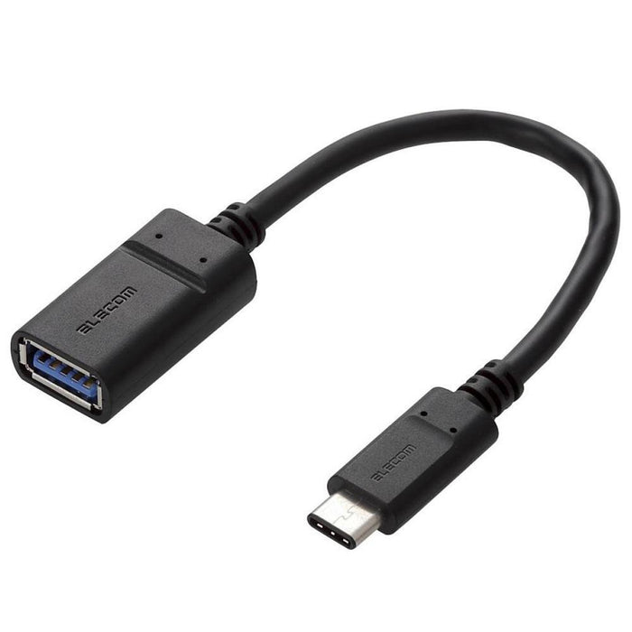 ELECOM USB3-AFCM01NBK USB3.1ケーブル(Type-C-Standard-A/0.15m)