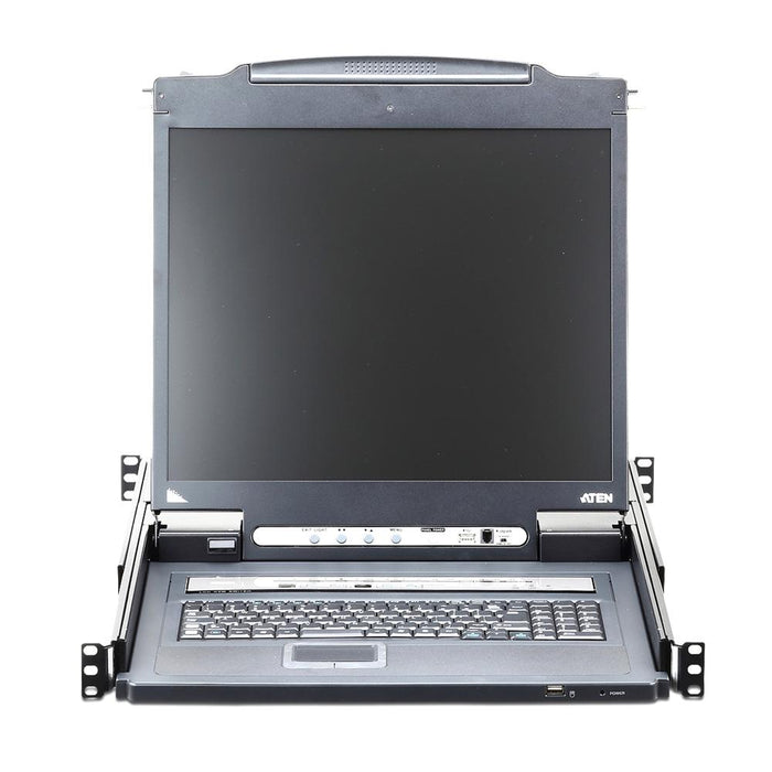 ATEN CL5716INJJL 19インチ16ポート PS/2-USB VGA LCD IP-KVMドロワー/ロングレール