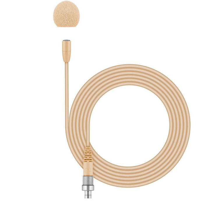 SENNHEISER MKE Essential Omni-Beige エボリューションワイヤレスシステム用クリップオンマイク(LEMOコネクタ、無指向性、ベージュ)