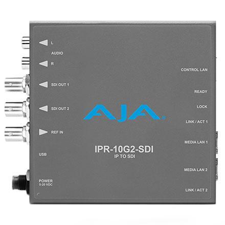 AJA Video Systems IPR-10G2-SDI SMPTE ST 2110 対応ビデオ/オーディオ