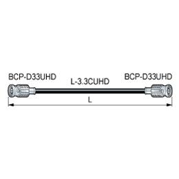 CANARE D3.3UHDC005E 0.5M BRN 圧着式BNCケーブル（12G-SDI対応） BNC（オス）- BNC（オス） 0.5m 茶