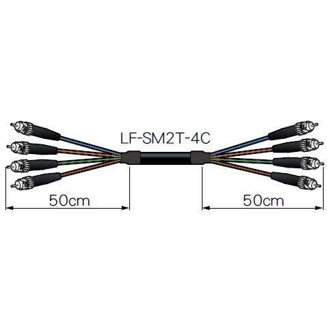 CANARE 4FS150T-ST 150M BLK 高強度4心光接続ケーブル ST-ST 150m 黒