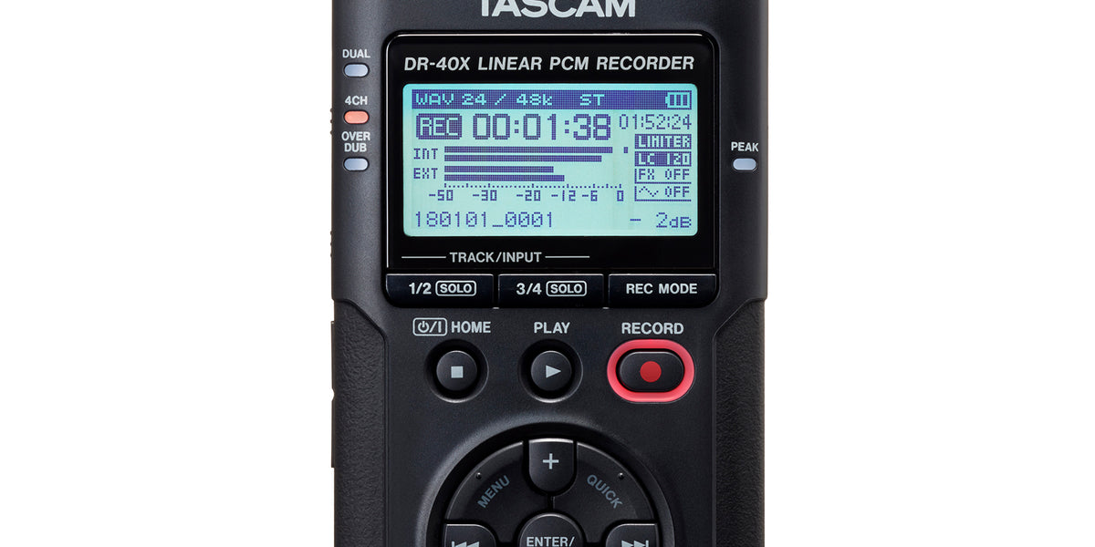 TASCAM DR-40X 4トラックデジタルオーディオレコーダー/USB 