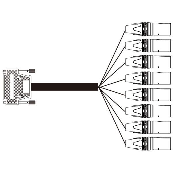 BELDEN ECDM-1908A-T-015 Dsub25/XLR3M 変換アナログケーブル 1.5m（インチネジ）