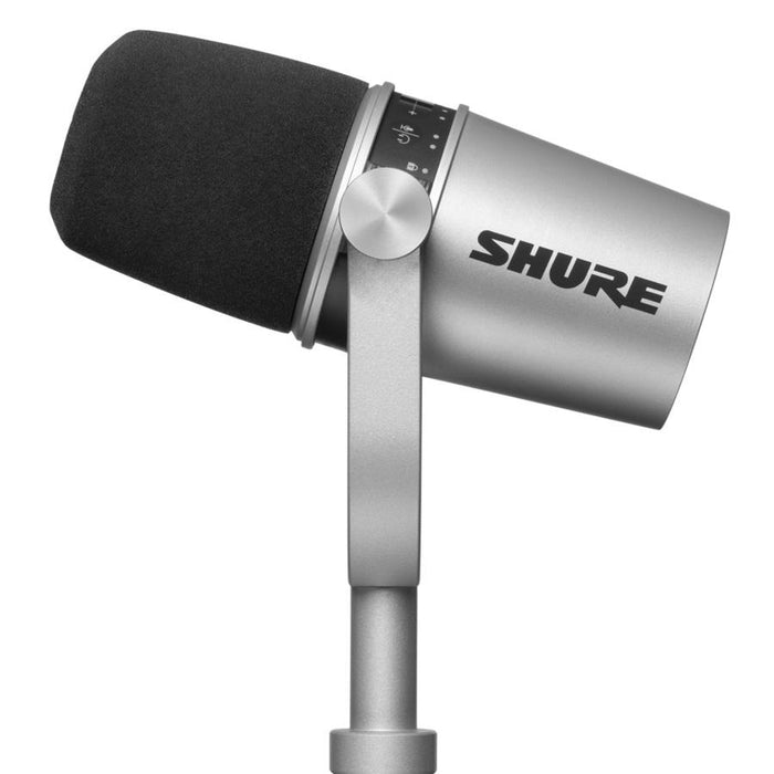 SHURE MV7-S-J ポッドキャストマイクロホン(シルバー)