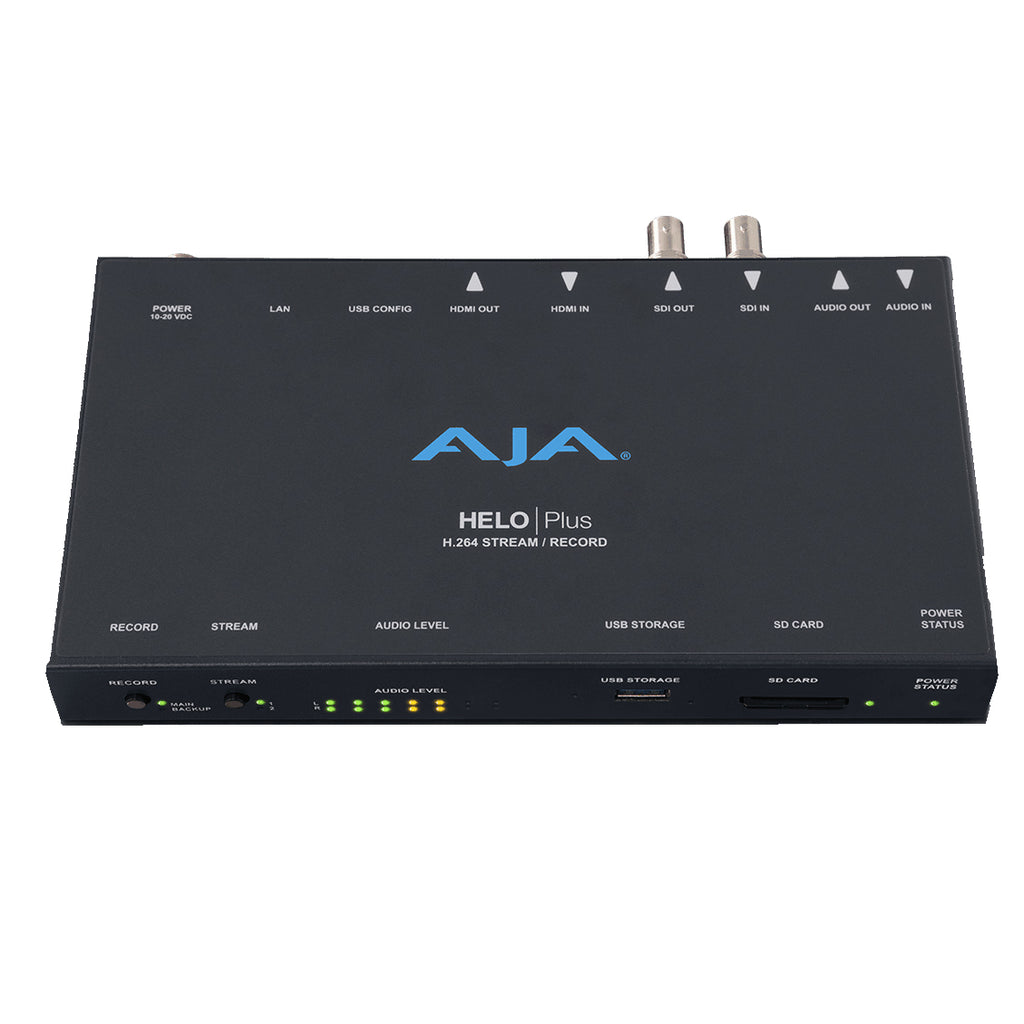 AJA Video Systems HELO Plus H.264 ストリーミング 