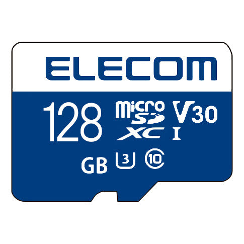 ELECOM MF-MS128GU13V3R マイクロSDカード(128GB microSDXC UHS-I U3 V30 データ復旧サービ |  System5