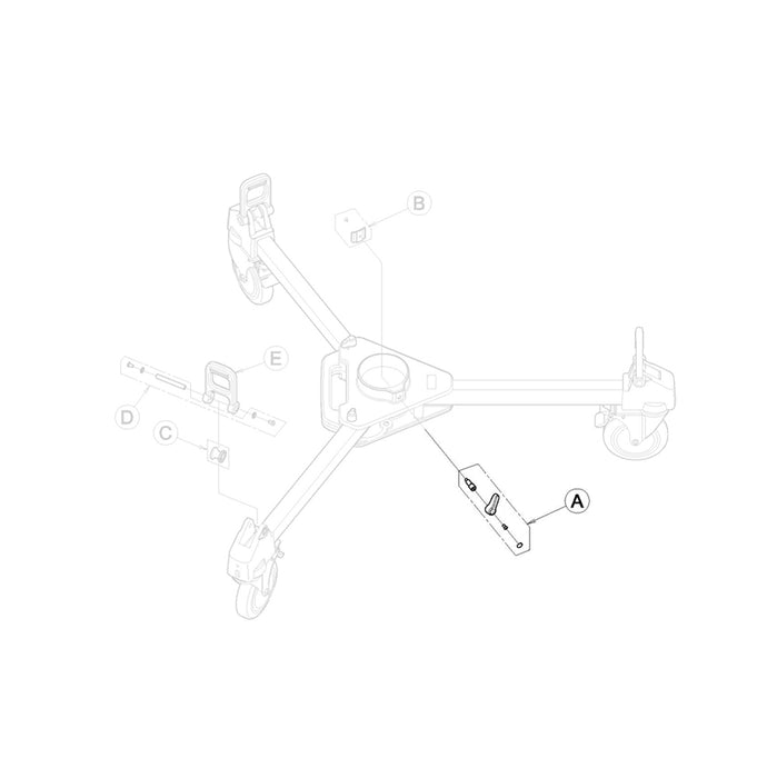 Libec DL8B-3 下段コラム固定ツマミ