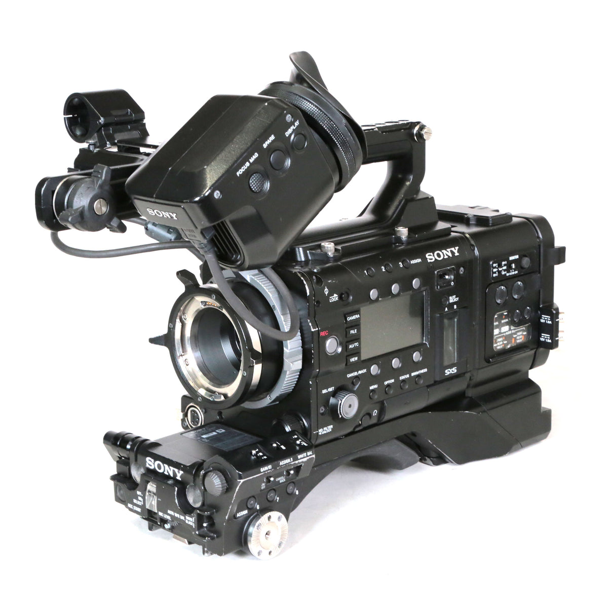 【中古品】SONY PMW-F55 ＋ CBK-55BK CineAlta 4Kカメラ ＋ 