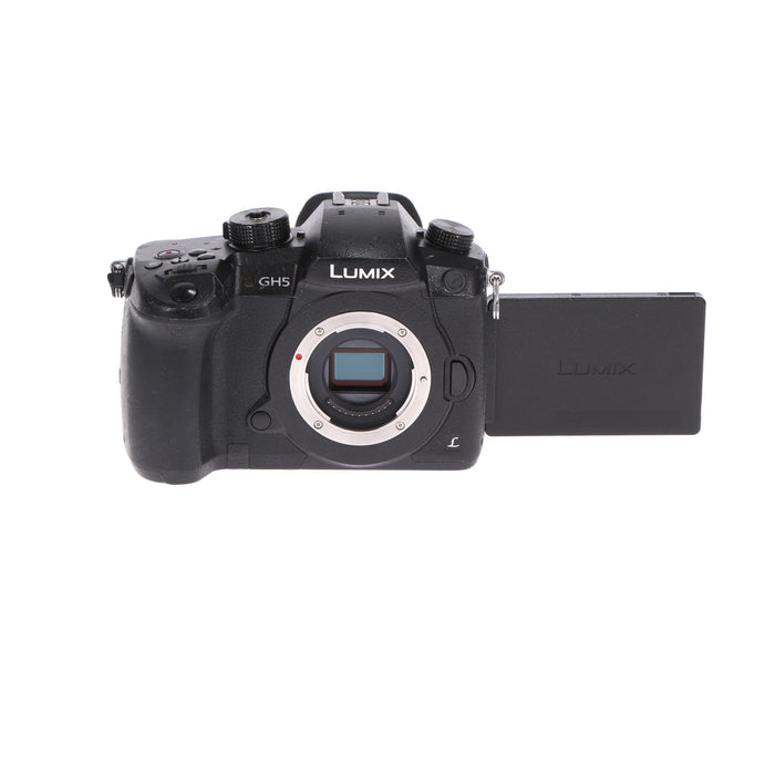 【中古品】Panasonic DC-GH5-K ＋ DMW-BGGH5 ミラーレス一眼カメラ GH5(ボディ)(バッテリーグリップ付属)