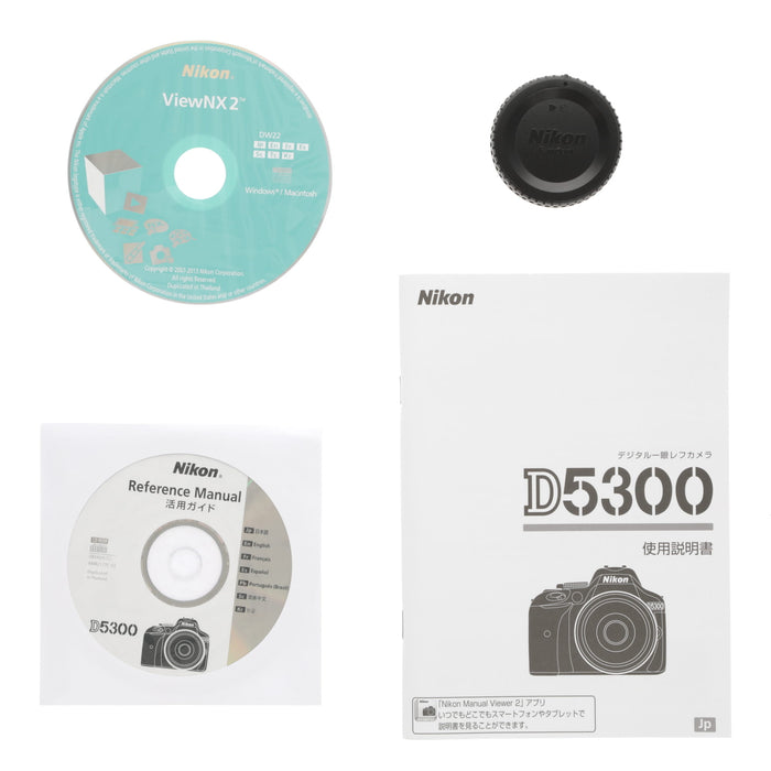 【中古品】Nikon D5300LKP18-55 デジタル一眼レフカメラ D5300 AF-P 18-55 VR レンズキット ブラック