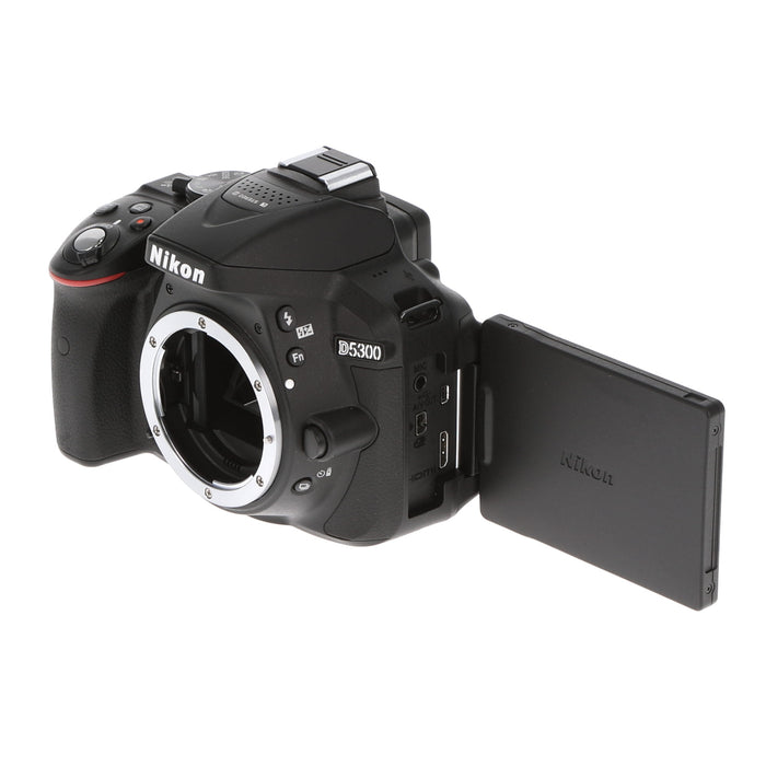 【中古品】Nikon D5300LKP18-55 デジタル一眼レフカメラ D5300 AF-P 18-55 VR レンズキット ブラック