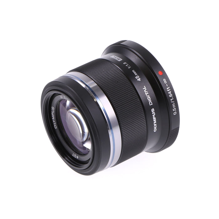 【中古品】OLYMPUS M.ZUIKO DIGITAL 45mm F1.8 ブラック M.ZUIKO DIGITAL 45mm F1.8 (ブラック)