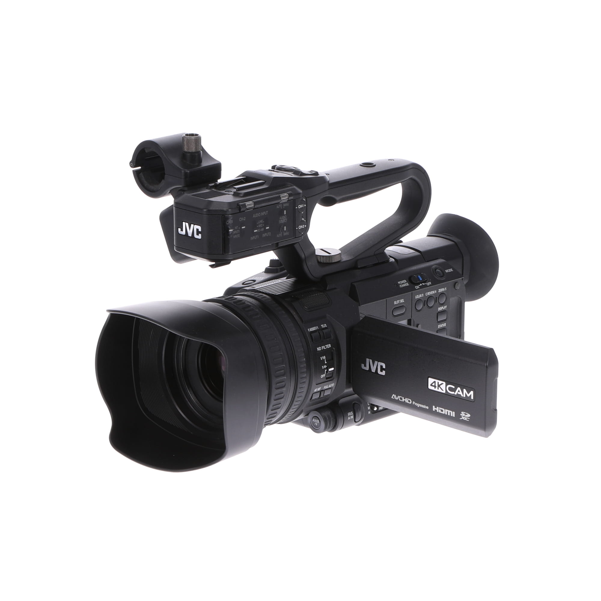 【中古品】JVC GY-HM200 業務用4Kメモリーカードカメラレコーダー