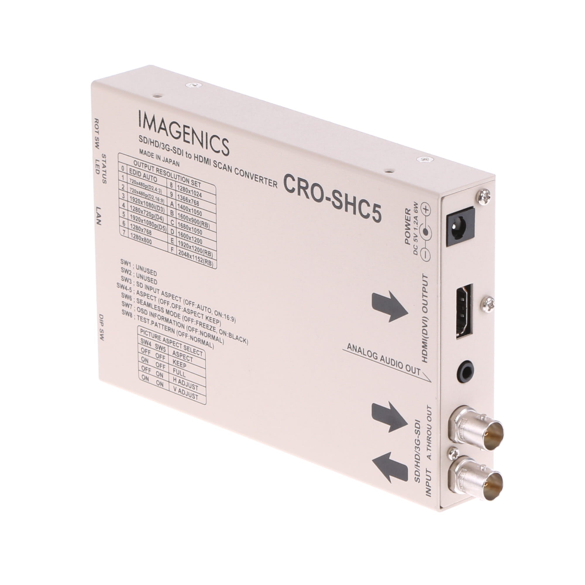 中古品】IMAGENICS CRO-SHC5 SD/HD/3G-SDI to HDMI変換器(スキャコン