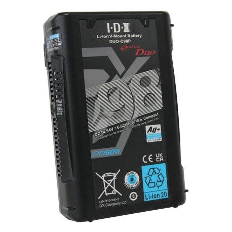 【決算セール2024】IDX DUO-C98P PD規格対応 Vマウントタイプリチウムイオンバッテリー(98Wh)